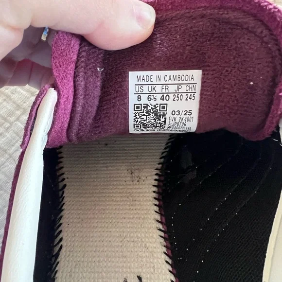 Adidas Spezial Burgundy Sneakers - Picture 2 of 3